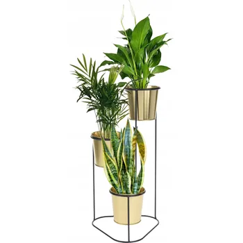 Květináč Květináč 46,5 x 23,5 cm zlatý kov