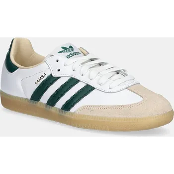 Pánská obuv Kožené tenisky adidas Originals Samba OG bílá barva, JS3831 00X, EUR 47 1/3