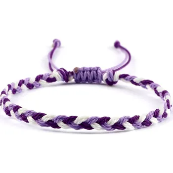 Náramek Ručně pletený tibetský náramek pro štěstí | tibetský náramek | náramek přátelství - 27