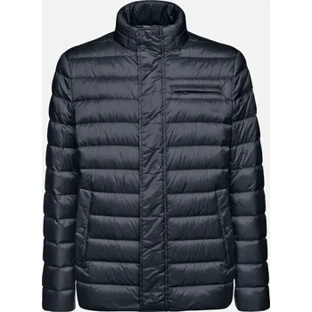 Geox Pánské Tmavě modrá pánská prošívaná bunda Geox Warrens Modrá L (2837656)