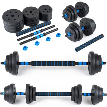 Bituminové činky s regulací Thunder 2x 10 kg