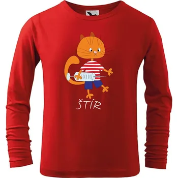 Chlapecké tričko DOBRÝ TRIKO Dětské bavlněné triko Zvěrokruh kočka Štír Velikost: 158/12 let, Barva: Červená
