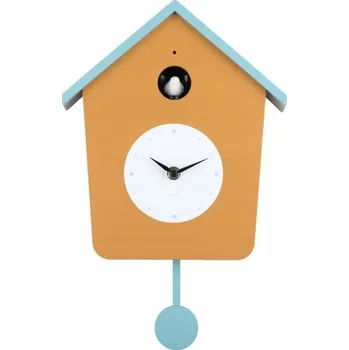 Hodiny Nástěnné hodiny Karlsson hnědé 10,5 cm