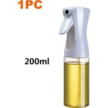 Nádoba na olej a ocet Rozprašovač oleje na grilování a pečení | 500ml - 200 ml bílá