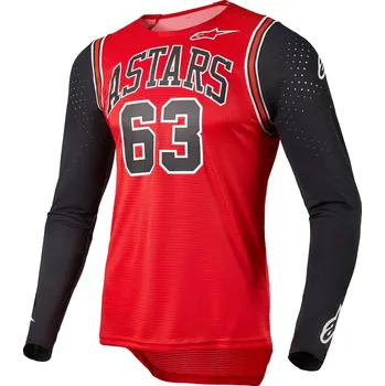 cyklistický dres ALPINESTARS dres TECHSTAR limitovaná edice ACUMEN červená/černá/bílá - 2XL