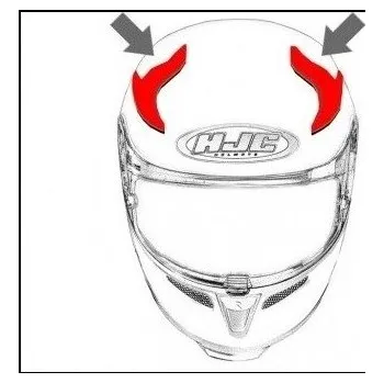 Motodoplněk HJC ventilace RPHA 11 CARBON Horní Jackson Storm MC2