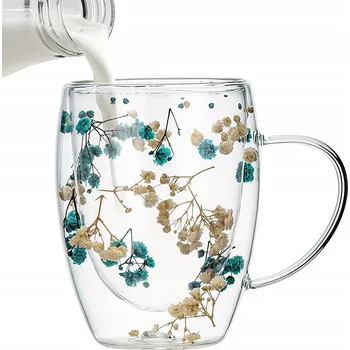 Sklenice na kávu 350 ml Průhledná