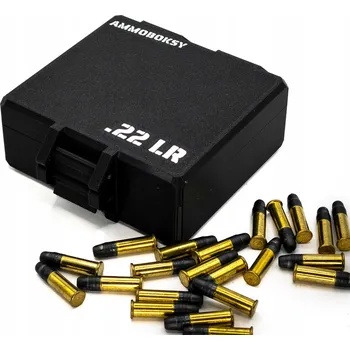 AMMOBOKSY Krabička / Krabička na střelivo .22LR pro 100 ks. Černé