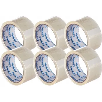 Lepicí páska LEPICÍ PÁSKA BALICÍ 6 Rolek Průhledná 48 mm x 45 m