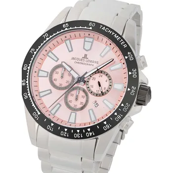 Hodinky Jacques Lemans 1-2140L Liverpool Chronograph Mens Watch 48mm 10ATM