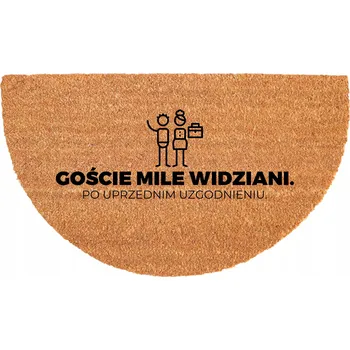 Rohožka ROHOŽKA ODOLNÁ 40X70CM PROTISKLUZOVÁ KOKOSOVÁ PŮLKRUHOVÁ EKOLOGICKÁ