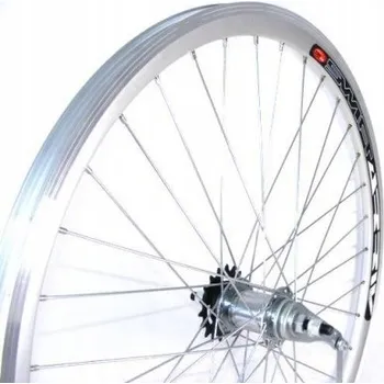 Zapletené kolo Kolo 26 palců ZADNÍ - náboj torpedo Quando - ráfek ALU KUŽELOVÝ - stříbrné