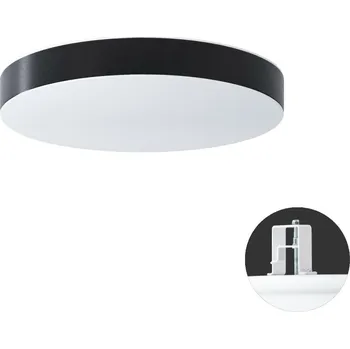 OSMONT DEL52617 DELIA CV2 stropní/nástěnné plastové polovestavné svítidlo bílá / bílo - černá IP44 2x25W E27