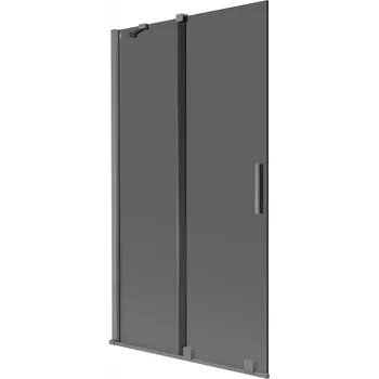Vanová zástěna Mexen Velar vanová zástěna 2-křídlá posuvná 100 x 150 cm, grafit, gun metal - 896-100-000-41-95 Vanové zástěny