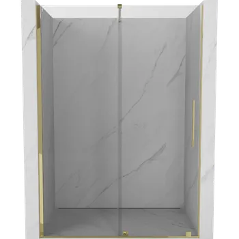 Mexen Velar sprchové dveře posuvné 160 cm, transparentní, zlaté - 871-160-000-01-50 Sprchové dveře