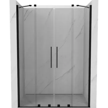 Sprchové dveře Mexen Velar Duo posuvné sprchové dveře 160 cm, transparentní, černé - 871-160-000-02-70 Sprchové dveře