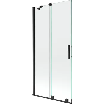 Vanová zástěna Mexen Velar vanová zástěna s posuvnými 2 křídly 95 x 150 cm, transparentní, černá - 896-095-000-01-70 Vanové zástěny