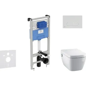 WC sada Ideal Standard ProSys - Set předstěnové instalace, sprchovací toalety a sedátka TECEone, tlačítka Oleas M1, Rimless, SoftClose, chrom mat ProSys120M SP59