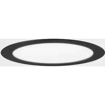 Koupelnové svítidlo KOHLLIGHTING DISC zapuštěné svítidlo s rámečkem pr. 120 mm černá 8 W CRI >80 4000K Non-Dimm - KOHL-Lighting KHL K51702.01.RF.BK-BK.OP.ST.8.40