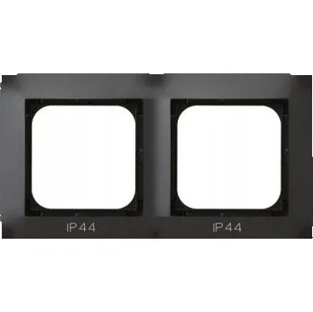 vypínač Rámeček dvojitý Ospel černý
