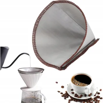 Kávovar FILTR NA KÁVU OPAKOVANĚ POUŽITELNÝ OCEL OCEL 1-2 PORCE