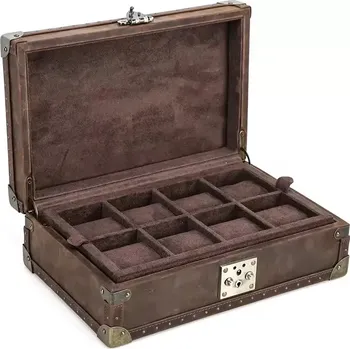 Box na hodinky Contacts® luxusní box na doklady a 8 hodinek BARDET