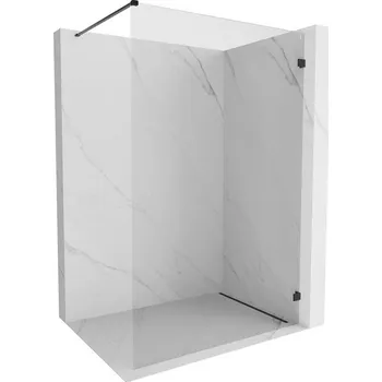 Mexen Lunar sprchová stěna Walk-in pravá 60 x 200 cm, transparentní 8 mm, černá - 830-060-000-70-00-P Sprchové stěny