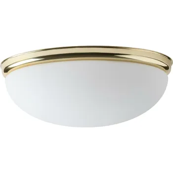 OSMONT ALM41688 ALMA D2 stropní/nástěnné skleněné svítidlo mosaz leštěná / bílá IP41 2x25W E27