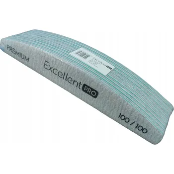 Sada 100/100 prémiových pilníků na nehty v barvě zebra šedé, 10 ks