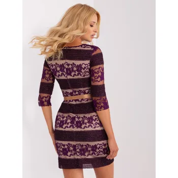 Dámské šaty LK SK 507231 šaty.71P tmavě fialová 42