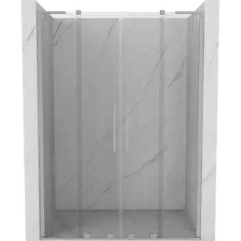 Sprchové dveře Mexen Velar L Duo sprchové dveře posuvné 150 cm, transparentní, kartáčovaný nikl - 871-150-003-02-97 Sprchové dveře