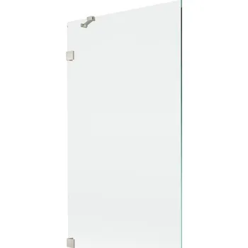 Vanová zástěna Mexen Lunar vanová zástěna jedno křídlová 90 x 150 cm, transparentní, kartáčovaný nikl - 897-090-000-97-00 Vanové zástěny