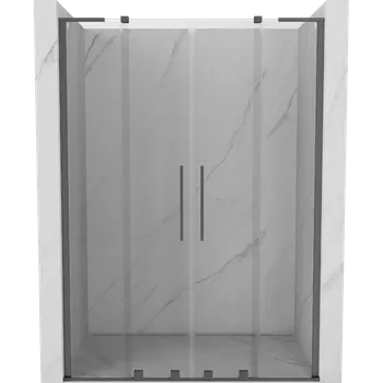 Mexen Velar L Duo sprchové dveře posuvné 140 cm, transparentní, gun metal - 871-140-003-02-95 Sprchové dveře