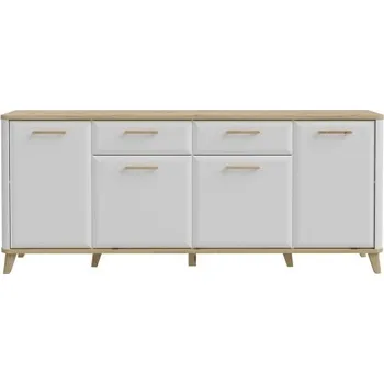 Komoda Velká komoda 210 Wardiol - Forte bílá-dub artisan 209.7x87.2 cm