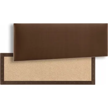 Obraz Čalouněný nástěnný panel obdélník Velur - Hnědý 90x15 cm