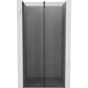 Sprchové dveře Mexen Velar posuvné sprchové dveře 120 cm, grafit, kartáčovaná gun gray - 871-120-000-41-66 Sprchové dveře