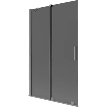Vanová zástěna Mexen Velar vanová zástěna 2křídlá posuvná 110 x 150 cm, grafitová, gun metal - 896-110-000-41-95 Vanové zástěny