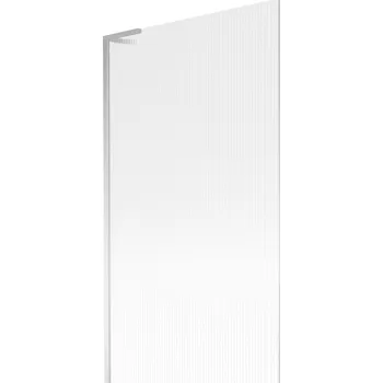 Vanová zástěna Mexen Next L vanová zástěna 1-křídlová 100 x 150 cm, proužky, chrom - 895-100-000-03-09-01 Vanové zástěny