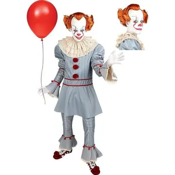 Karnevalový kostým Funiglobal - Plus size kostým Pennywise s parukou - To Kapitola 2 - XXL