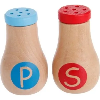 Dřevěná hračka Dětská dřevěná slánka a pepřenka