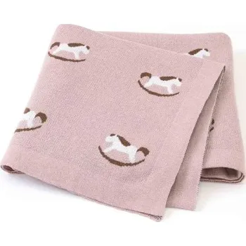 Dětská deka Dětská deka s houpacím koněm starorůžová