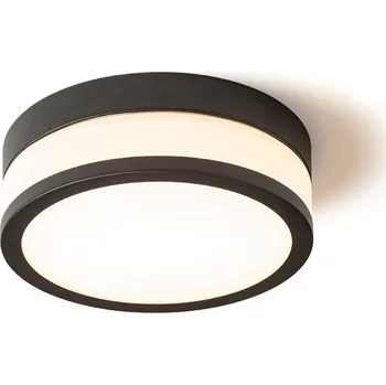 CIRA LED 23 stropní opálové sklo/černá 230V LED 12W IP44 3000K
