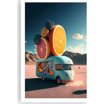 Obraz Obraz plakát do obýváku, ložnice 61x91 cm – kamper, plakáty na zeď, bez rámu