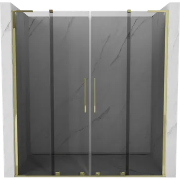 Sprchové dveře Mexen Velar L Duo sprchové dveře posuvné 180 cm, grafit, zlaté - 871-180-003-42-50 Sprchové dveře