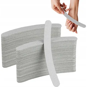 PILNÍK NA NEHTY BANÁNOVĚ ZEBRA 100/180 SADA 100 KUSŮ