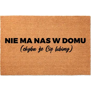 Obraz VSTUPNÍ STĚRAČ 40X60 KOKOSOVÝ NÁPIS NENÍ NÁS (pokud tě nemáme rádi)