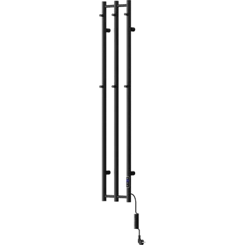 Radiátor Mexen Pino elektrický radiátor s věšáky na ručníky 1405 x 242 mm, 200 W, černý - W301-1405-242-00-70 Elektrické radiátory