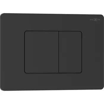 Splachovací tlačítko Mexen Tex 05 splachovací tlačítko nerezová ocel, černý matný - 6105-02 Splachovací tlačítka