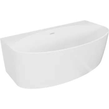 Vana Mexen Bruna volně stojící nástěnná vana 150 x 82 cm, bílý lesk, bílý přepad - 52731508200-20 Volně stojící vany