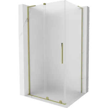 Mexen Velar L sprchový kout posuvný 90 x 75 cm, matný, zlatý - 871-090-075-33-50 Sprchové kouty